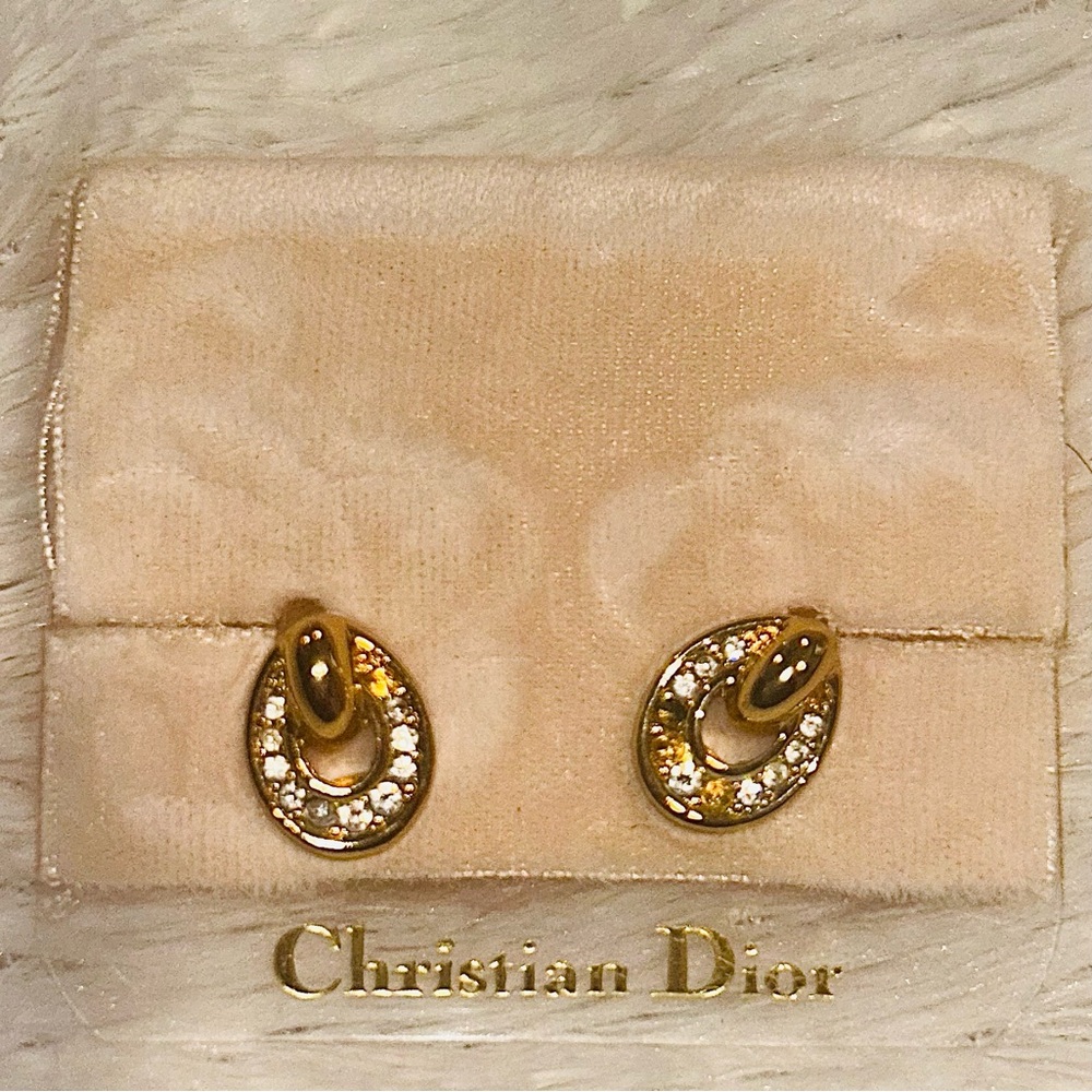 Vintage Christian Dior Clip on Earrings